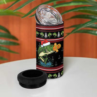 Merry Fishmas Christmas 4 in 1 Can Cooler Tumbler Xmas Holiday Patterns - Wonder Print Shop