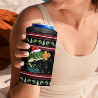 Merry Fishmas Christmas 4 in 1 Can Cooler Tumbler Xmas Holiday Patterns - Wonder Print Shop