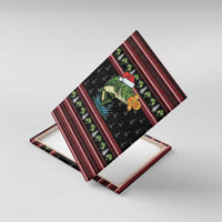Merry Fishmas Christmas Canvas Wall Art Xmas Holiday Patterns - Wonder Print Shop