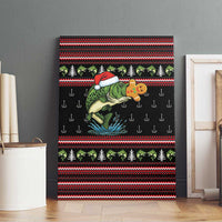 Merry Fishmas Christmas Canvas Wall Art Xmas Holiday Patterns - Wonder Print Shop