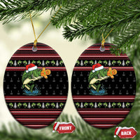 Merry Fishmas Christmas Ceramic Ornament Xmas Holiday Patterns - Wonder Print Shop