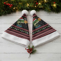 Merry Fishmas Christmas Santa Hat Xmas Holiday Patterns - Wonder Print Shop