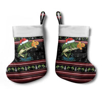 Merry Fishmas Christmas Stocking Xmas Holiday Patterns - Wonder Print Shop