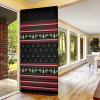 Merry Fishmas Christmas Door Cover Xmas Holiday Patterns - Wonder Print Shop