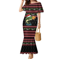 Merry Fishmas Christmas Family Matching Mermaid Dress and Hawaiian Shirt Xmas Holiday Patterns - Wonder Print Shop