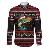 Merry Fishmas Christmas Family Matching Off The Shoulder Long Sleeve Dress and Hawaiian Shirt Xmas Holiday Patterns - Wonder Print Shop