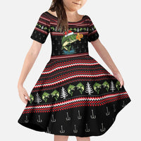 Merry Fishmas Christmas Family Matching Off Shoulder Maxi Dress and Hawaiian Shirt Xmas Holiday Patterns - Wonder Print Shop