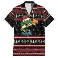 Merry Fishmas Christmas Family Matching Off Shoulder Maxi Dress and Hawaiian Shirt Xmas Holiday Patterns - Wonder Print Shop