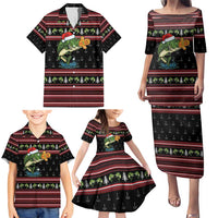 Merry Fishmas Christmas Family Matching Puletasi and Hawaiian Shirt Xmas Holiday Patterns - Wonder Print Shop
