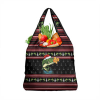 Merry Fishmas Christmas Grocery Bag Xmas Holiday Patterns - Wonder Print Shop