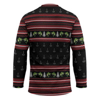 Merry Fishmas Christmas Hockey Jersey Xmas Holiday Patterns - Wonder Print Shop