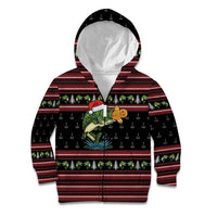 Merry Fishmas Christmas Kid Hoodie Xmas Holiday Patterns - Wonder Print Shop