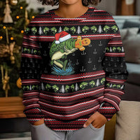 Merry Fishmas Christmas Kid Ugly Christmas Sweater Xmas Holiday Patterns - Wonder Print Shop