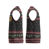 Merry Fishmas Christmas Knitted V-Neck Vest Xmas Holiday Patterns - Wonder Print Shop