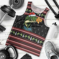 Merry Fishmas Christmas Men Tank Top Xmas Holiday Patterns - Wonder Print Shop