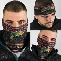 Merry Fishmas Christmas Neck Gaiter Xmas Holiday Patterns - Wonder Print Shop