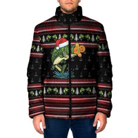 Merry Fishmas Christmas Padded Jacket Xmas Holiday Patterns - Wonder Print Shop