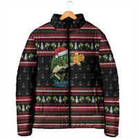 Merry Fishmas Christmas Padded Jacket Xmas Holiday Patterns - Wonder Print Shop