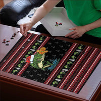 Merry Fishmas Christmas Puzzle Xmas Holiday Patterns - Wonder Print Shop