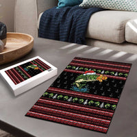 Merry Fishmas Christmas Puzzle Xmas Holiday Patterns - Wonder Print Shop