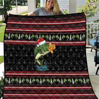 Merry Fishmas Christmas Quilt Xmas Holiday Patterns - Wonder Print Shop