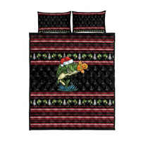 Merry Fishmas Christmas Quilt Bed Set Xmas Holiday Patterns - Wonder Print Shop