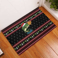 Merry Fishmas Christmas Rubber Doormat Xmas Holiday Patterns - Wonder Print Shop