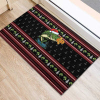 Merry Fishmas Christmas Rubber Doormat Xmas Holiday Patterns - Wonder Print Shop