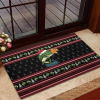 Merry Fishmas Christmas Rubber Doormat Xmas Holiday Patterns - Wonder Print Shop