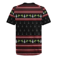 Merry Fishmas Christmas Rugby Jersey Xmas Holiday Patterns - Wonder Print Shop