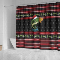Merry Fishmas Christmas Shower Curtain Xmas Holiday Patterns - Wonder Print Shop
