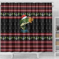 Merry Fishmas Christmas Shower Curtain Xmas Holiday Patterns - Wonder Print Shop