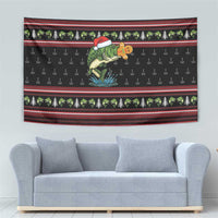 Merry Fishmas Christmas Tapestry Xmas Holiday Patterns - Wonder Print Shop