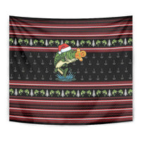 Merry Fishmas Christmas Tapestry Xmas Holiday Patterns - Wonder Print Shop