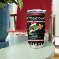 Merry Fishmas Christmas Tumbler Cup Xmas Holiday Patterns - Wonder Print Shop