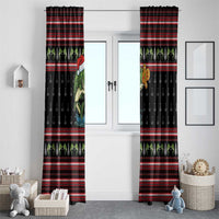 Merry Fishmas Christmas Window Curtain Xmas Holiday Patterns - Wonder Print Shop