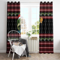 Merry Fishmas Christmas Window Curtain Xmas Holiday Patterns - Wonder Print Shop
