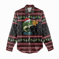 Merry Fishmas Christmas Women Casual Shirt Xmas Holiday Patterns - Wonder Print Shop