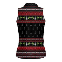 Merry Fishmas Christmas Women Sleeveless Polo Shirt Xmas Holiday Patterns - Wonder Print Shop