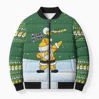 Merry Hitsmas Christmas Yall Christmas Bomber Puffer Jacket Xmas Holiday Patterns - Wonder Print Shop