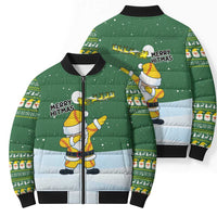 Merry Hitsmas Christmas Yall Christmas Bomber Puffer Jacket Xmas Holiday Patterns - Wonder Print Shop