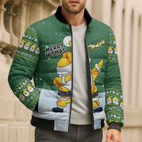 Merry Hitsmas Christmas Yall Christmas Bomber Puffer Jacket Xmas Holiday Patterns - Wonder Print Shop