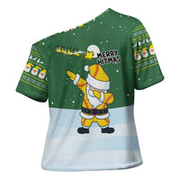 Merry Hitsmas Christmas Yall Christmas Cross Shoulder Shirt Xmas Holiday Patterns - Wonder Print Shop