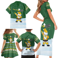 Merry Hitsmas Christmas Yall Christmas Family Matching Short Sleeve Bodycon Dress and Hawaiian Shirt Xmas Holiday Patterns - Wonder Print Shop