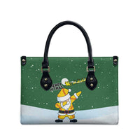 Merry Hitsmas Christmas Yall Christmas Leather Bag Xmas Holiday Patterns - Wonder Print Shop