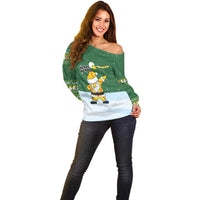 Merry Hitsmas Christmas Yall Christmas Off Shoulder Sweater Xmas Holiday Patterns - Wonder Print Shop