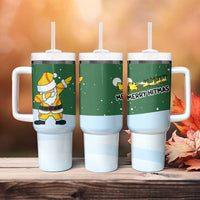 Merry Hitsmas Christmas Yall Christmas Tumbler With Handle Xmas Holiday Patterns - Wonder Print Shop