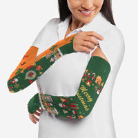 Merry Kiss My Texas Christmas Arm Sleeves Xmas Holiday Patterns - Wonder Print Shop