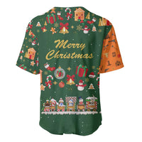 Merry Kiss My Texas Christmas Baseball Jersey Xmas Holiday Patterns - Wonder Print Shop