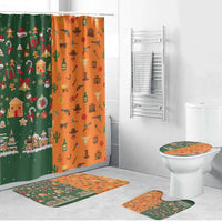 Merry Kiss My Texas Christmas Bathroom Set Xmas Holiday Patterns - Wonder Print Shop
